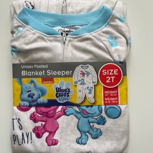 Blue's Clues 2T Toddler Unisex Blanket Sleeper